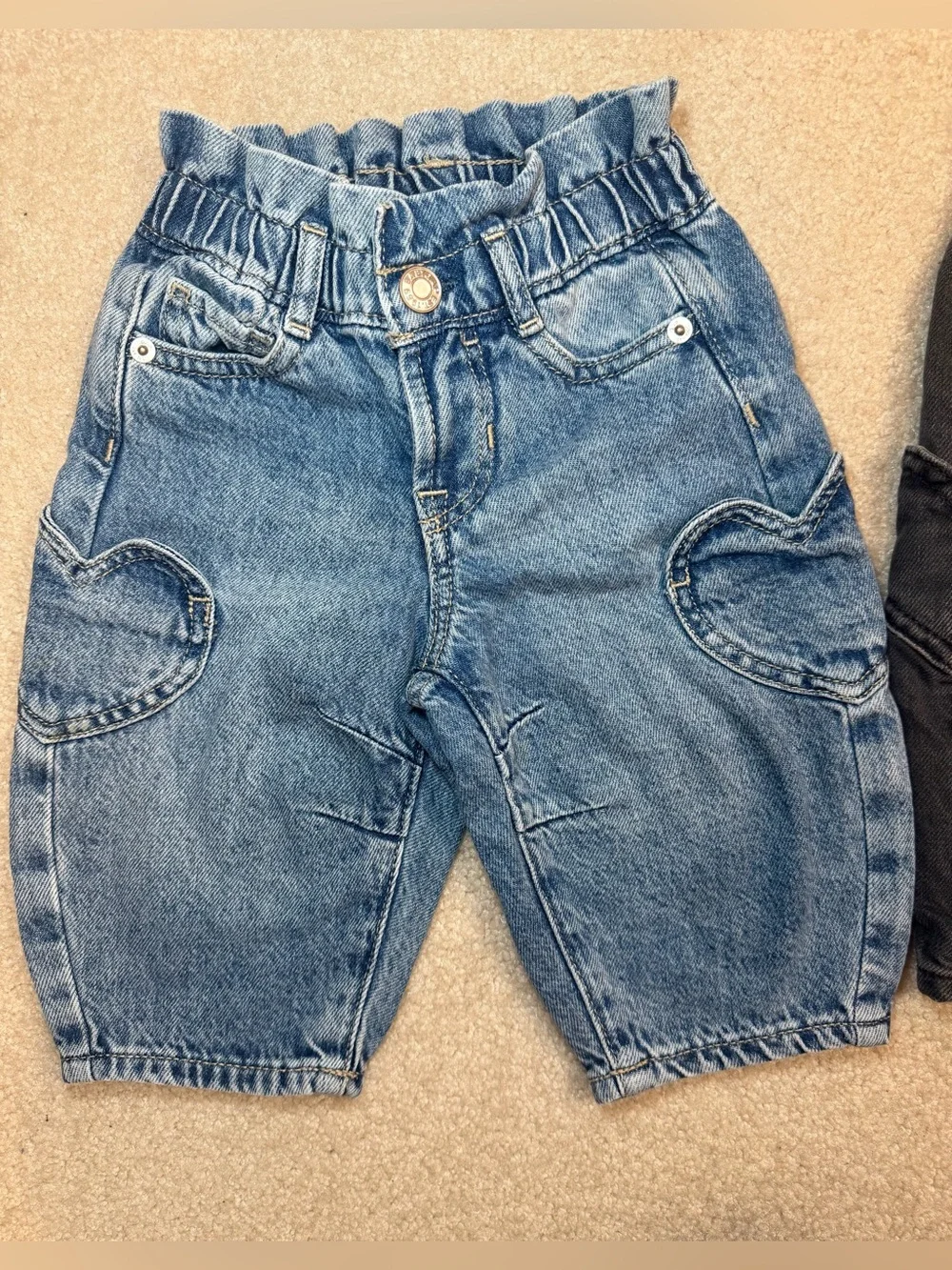 babyGap Baby Girl Paperbag Horseshoe Barrel Jeans Bundle Set Hearts 6-12M